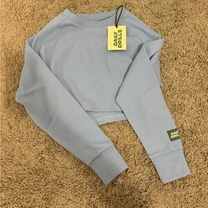 NWT daily drills cropped pullover